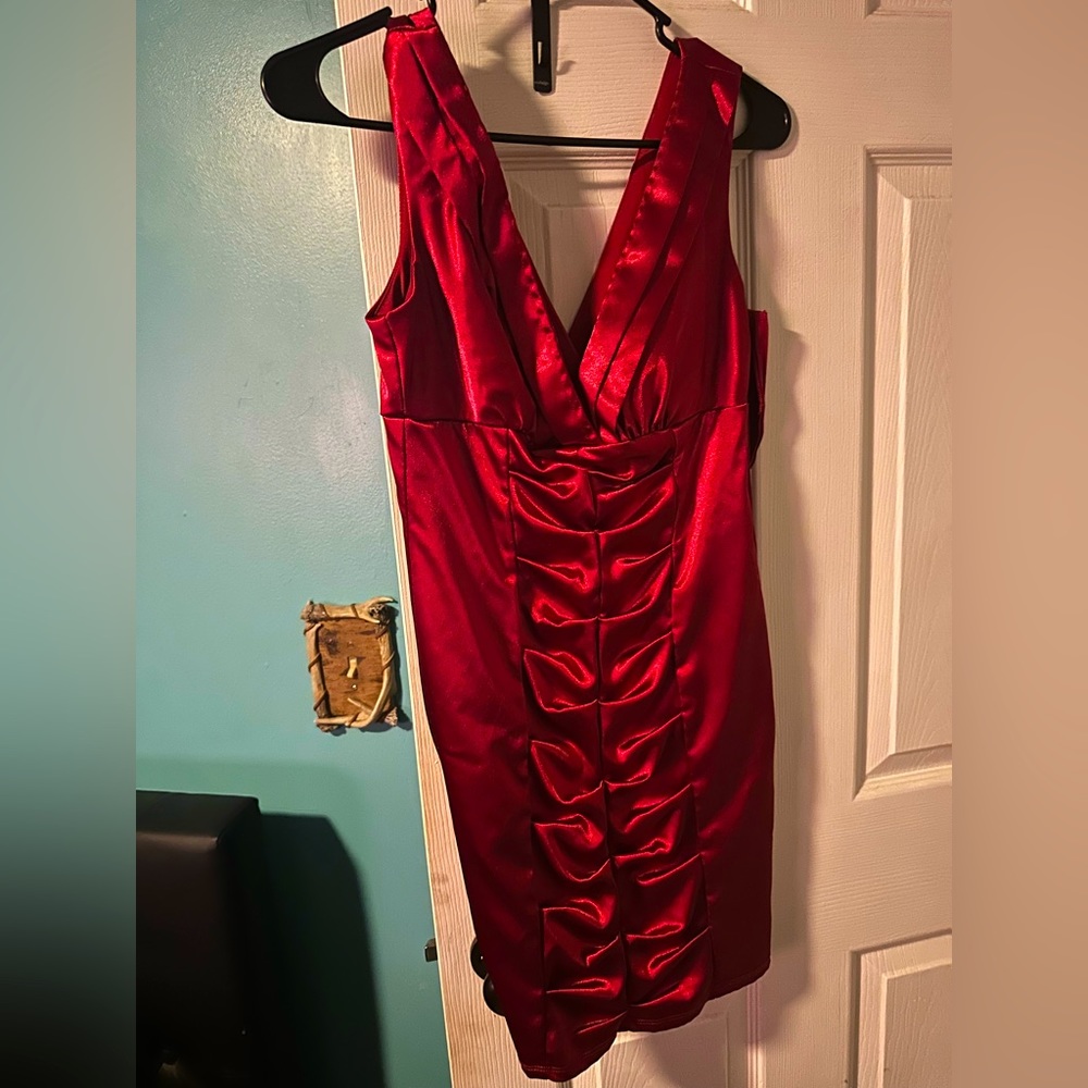 NWOT red mini dress never worn